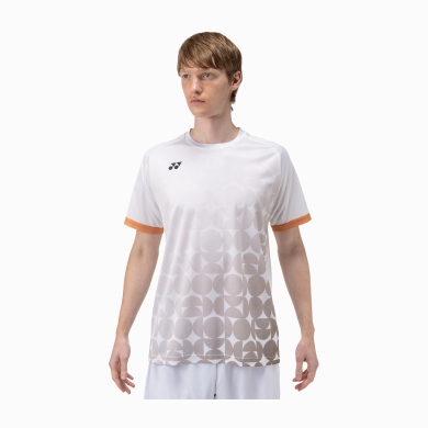 Yonex Sport-Tshirt Practice Print 16746 (100% Polyester) 2025 weiss Herren